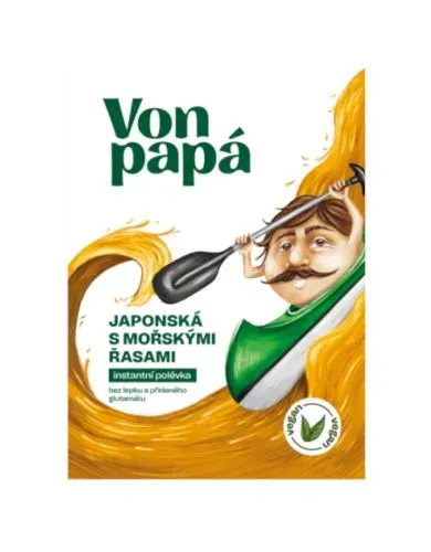Instantní japonská polévka s mořskými řasami Von Papá - Vegan 20 g