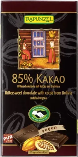 RAPUNZEL Čokoláda hořká 85% 80 g