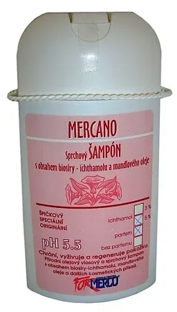 Mercano sprch.šampon s ichthamolu a mandl.oleje ph 5,5 250 ml