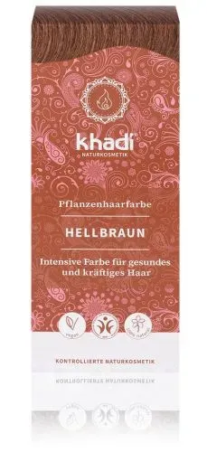 Khadi SVĚTLE HNĚDÁ rostlinná barva na vlasy 100 g