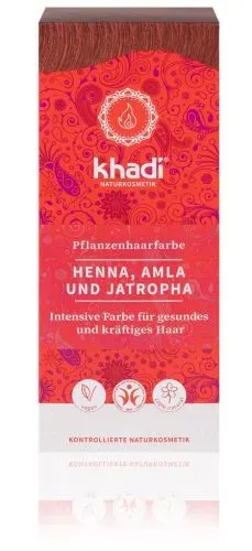 Khadi HENNA & AMLA & JATROPHA rostlinná barva na vlasy 100 g