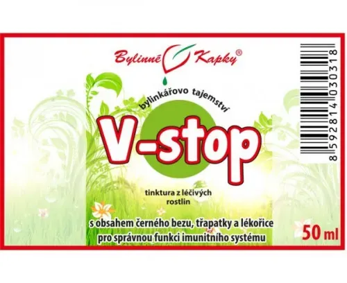 V-stop (Virustop) - bylinné kapky (tinktura) 50 ml