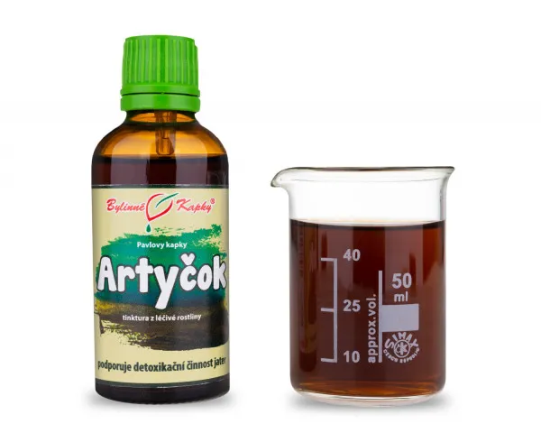 Artyčok - bylinné kapky (tinktura) 50 ml
