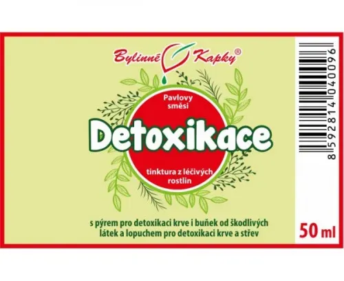 Detoxikace - bylinné kapky (tinktura) 50 ml