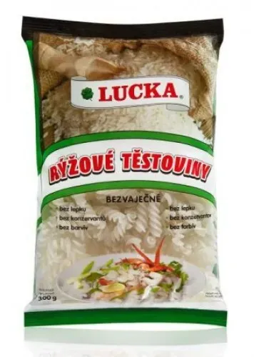 Těstoviny rýžové Fusilli 300 g LUCKA