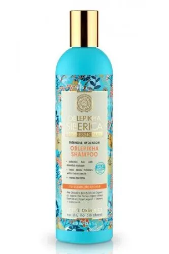 Natura Siberica Šampon rakytníkový pro normální a suché vlasy – Intenzivní hydratace 400 ml