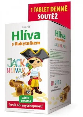 Hlíva ústřičná PRO DĚTI s Rakytníkem JACK HLÍVÁK 60tbl. Imunit®