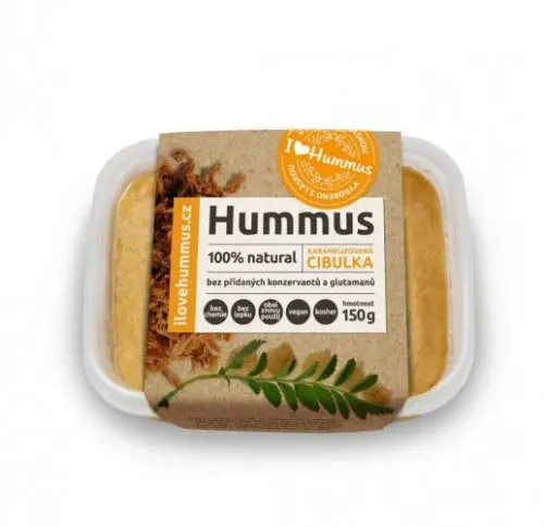 Hummus s karamelizovanou cibulkou 150 g