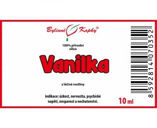 Vanilka 100% přírodní silice - esenciální (éterický) olej 10 ml