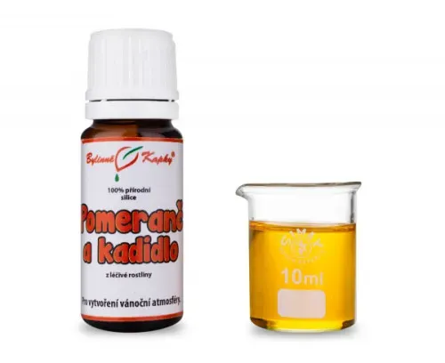 Pomeranč a kadidlo - 100 % přírodní silice - esenciální (éterický) olej 10 ml