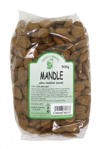 Mandle natural 500 g