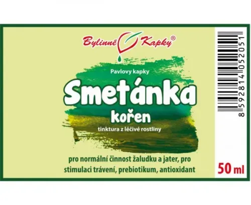 Smetanka (pampeliška) kořen - bylinné kapky (tinktura) 50 ml