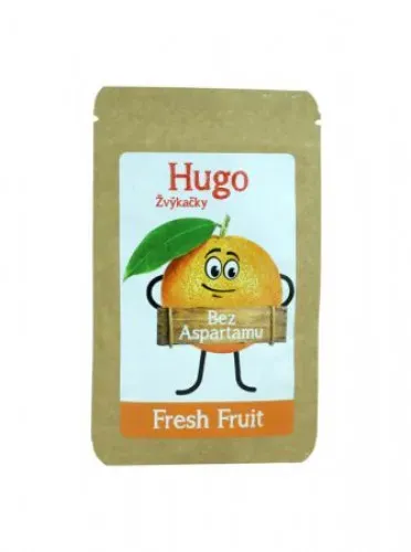 Žvýkačky Fresh Fruit bez aspartamu - Hugo 45 g