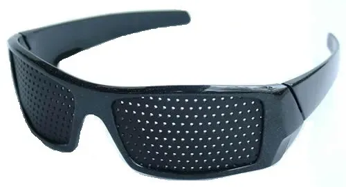 Trenér očí (Děrované brýle) ELEGANT - černý