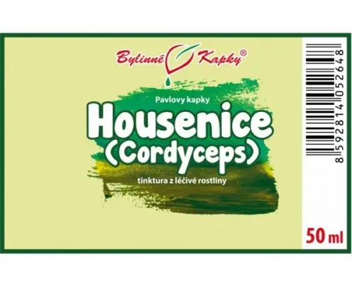 Housenice - Cordyceps - bylinné kapky (tinktura) 50 ml