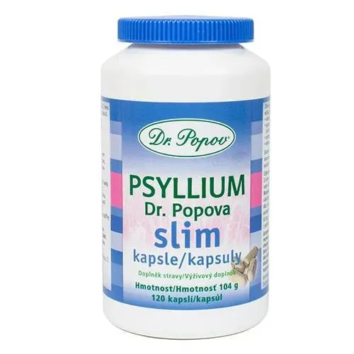 Psyllium Dr. Popova SLIM kapsle, 120 ks