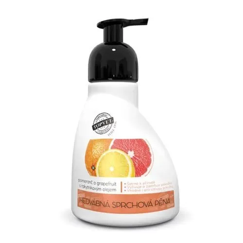 Sprchová pěna - pomeranč a grapefruit s rakytníkovým olejem 300 ml