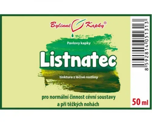 Listnatec - bylinné kapky (tinktura) 50 ml AKCE