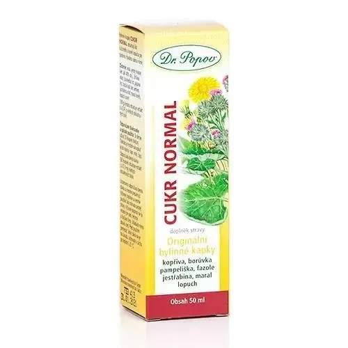 Cukr normal, originální bylinné kapky 50 ml (min.trvanlivost 30.09.2023)