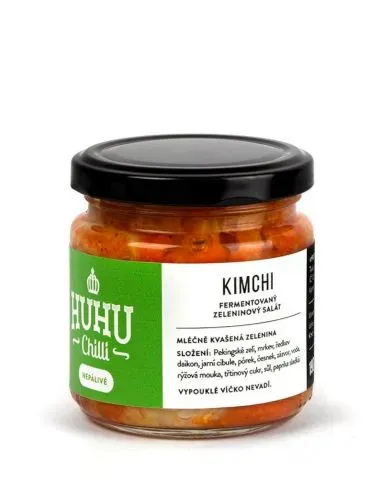 Huhuchilli Kimchi nepálivé - fermentovaný zeleninový salát - vegan 190 g