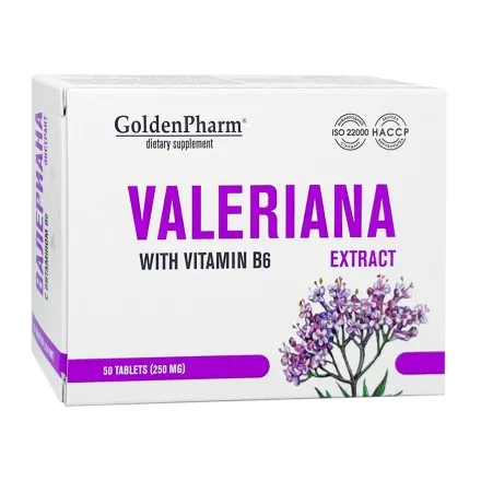 Kozlík lékařský Valeriana s vitaminem B6 extrakt 50 tablet