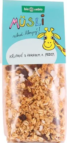 Müsli Nebuď hloupý! Křupavé s kokosem a medem 300 g