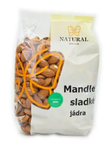 Mandle sladké - jádra - neloupané 500 g