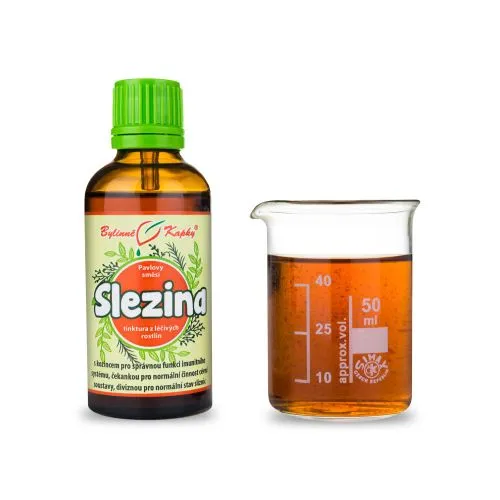 Slezina - Pavlovy bylinné kapky (tinktura) 50 ml