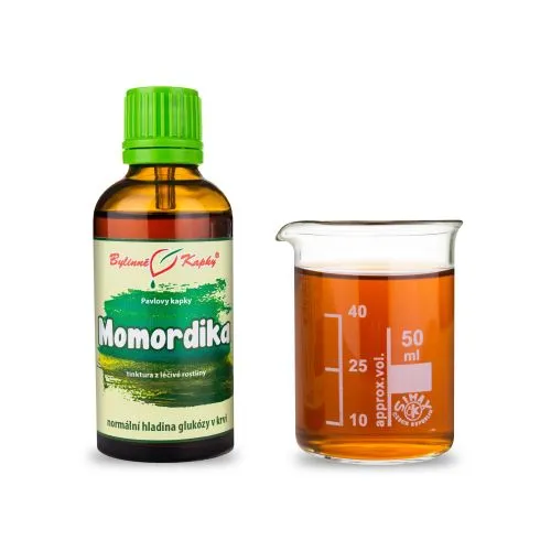 Momordika (momordica, hořká okurka, hořký meloun) - Pavlovy bylinné kapky (tinktura) 50 ml