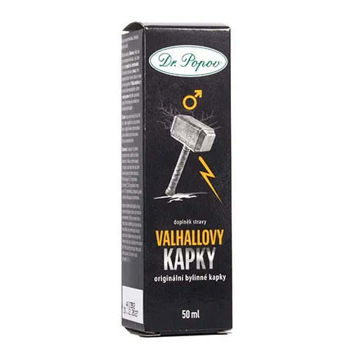 Valhallovy kapky, originální bylinné kapky 50 ml