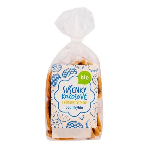 Sušenky kokosové s příchutí citronu 175 g
