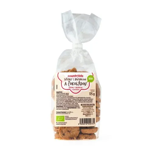 Sušenky s brusinkami a čokoládou 175 g
