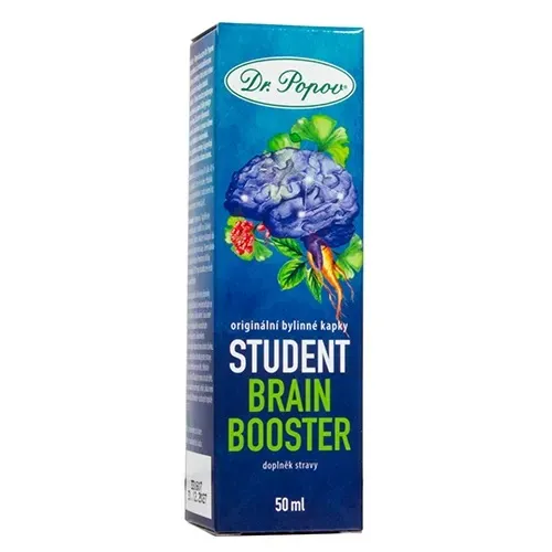STUDENT Brain booster, bylinné kapky, originální bylinné kapky 50 ml