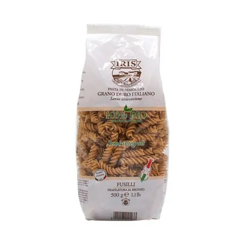 Těstoviny spirálky polocelozrnné IRIS 500 g