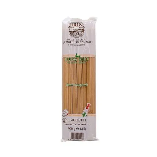Těstoviny špagety polocelozrnné IRIS 500 g