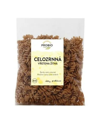 Těstoviny žitné vřetena celozrnné 400 g