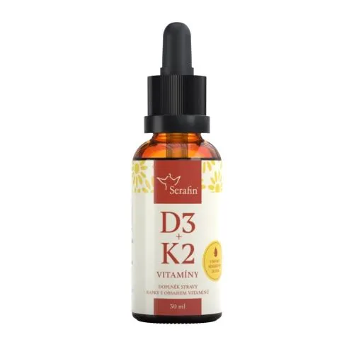 D3 + K2 Vitamíny v MCT oleji  – kapky 30 ml