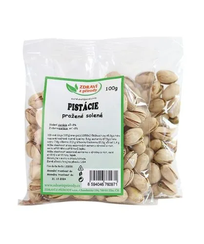 Pistácie pražené solené 100g