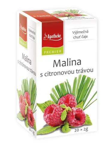 Apotheke čaj Malina s citrónovou trávou 20 x 2 g
