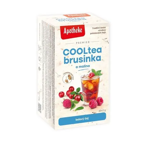 Apotheke COOLtea Brusinka a malina 20 x 2 g