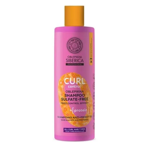 Oblepikha O Curl Control Proteinový šampon bez sulfátů pro kudrnaté vlasy 400 ml