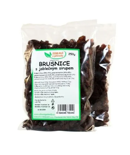 Brusnice s jablečným sirupem 100 g