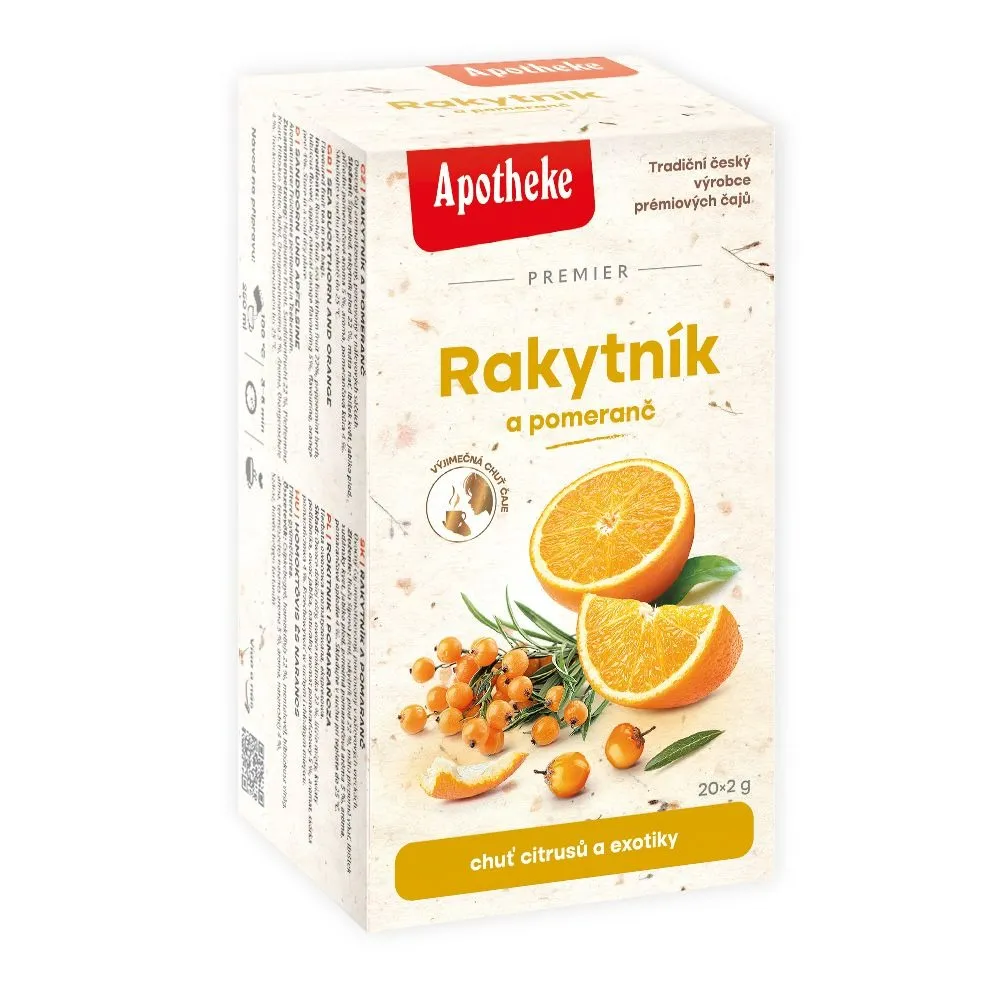 Apotheke čaj Rakytník a pomeranč 20 x 2 g