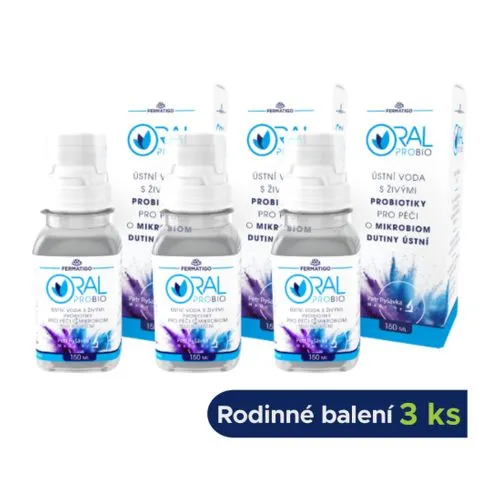 ORAL PROBIO – Ústní voda s živými probiotiky 150 ml