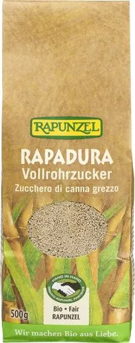 Rapadura - sušená třtinová šťáva RAPUNZEL 500 g