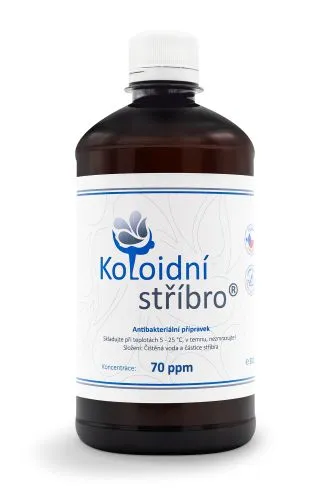 Koloidní stříbro 500 ml 70 ppm