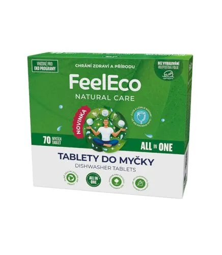 Tablety do myčky All in one - 70 mycích tablet - Feel Eco 980 g