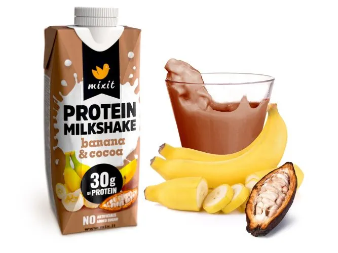 Mixit proteinový milkshake - Banán & kakao 330 ml