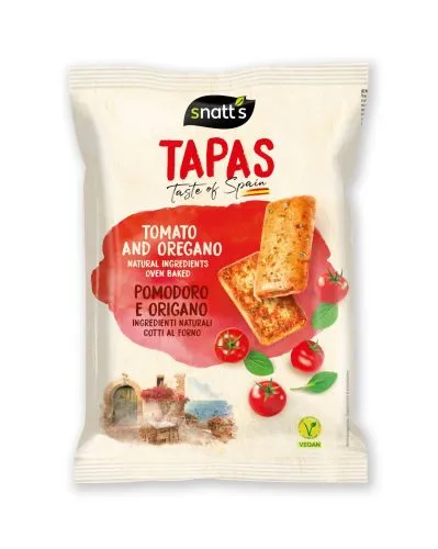 Tapas - chléb s rajčaty a oregánem, VEGAN - Snatt's 120 g