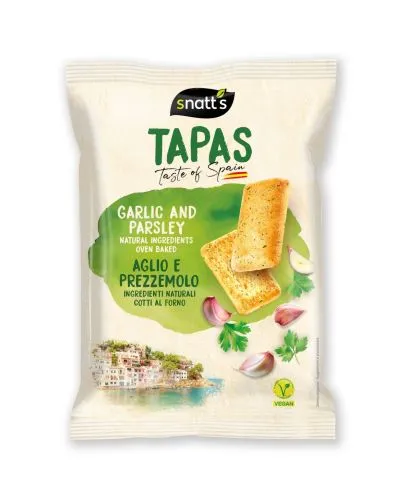 Tapas - chléb s příchutí česneku a petržele, VEGAN - Snatt's 120 g